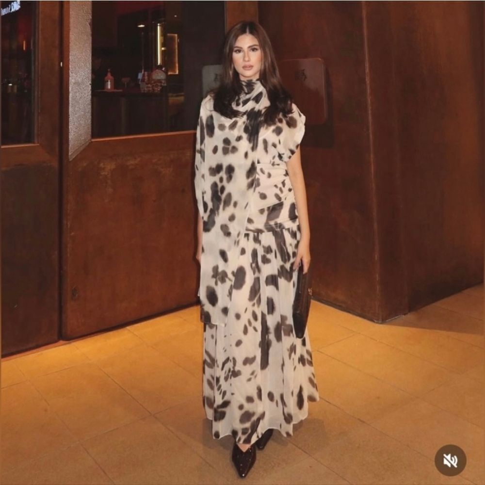 NWTβZARA ANIMAL PRINT VOLUMINOUS DRESS ZWβCOLLECTION - Picture 3 of 15